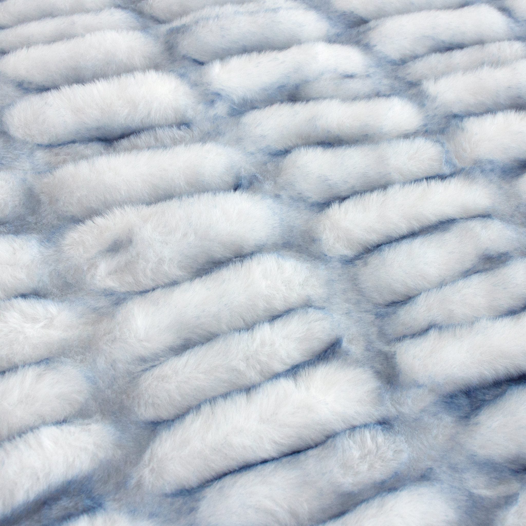 Frosted Puppy Sharpei minky fabric, draped fold detail