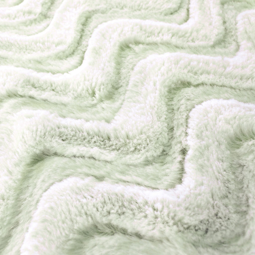 Zara Snuggle minky fabric draped throw application