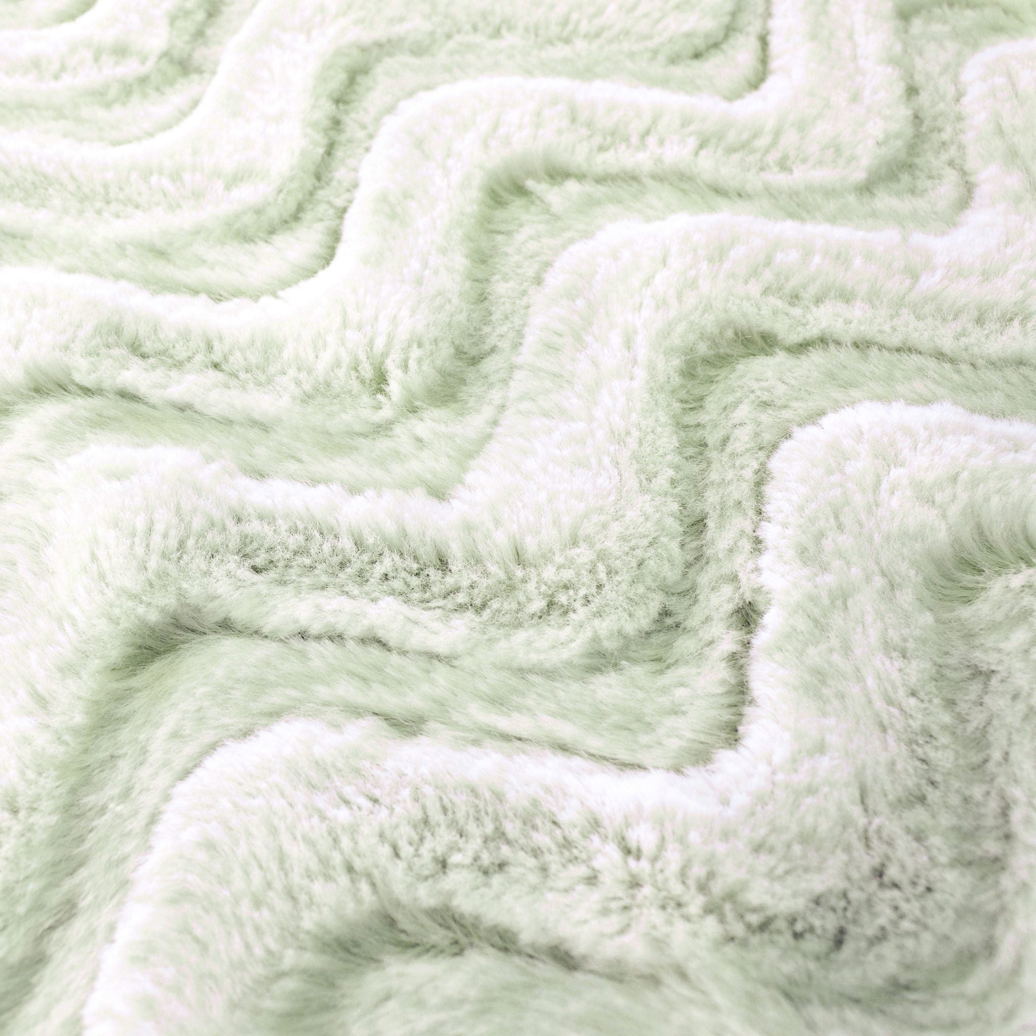 Zara Snuggle minky fabric draped throw application