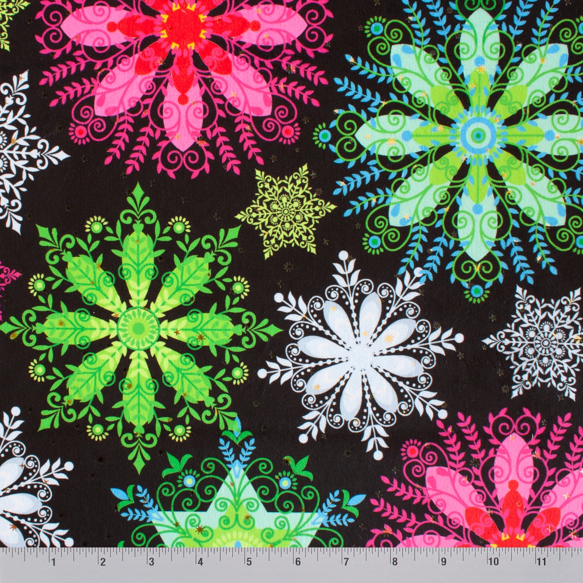 Neon Snowflakes