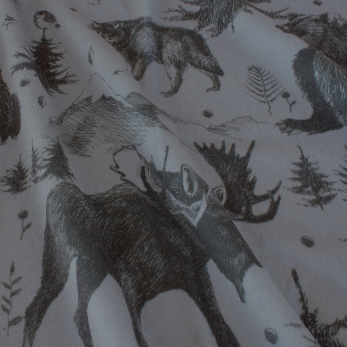Rustic Mountain Toile