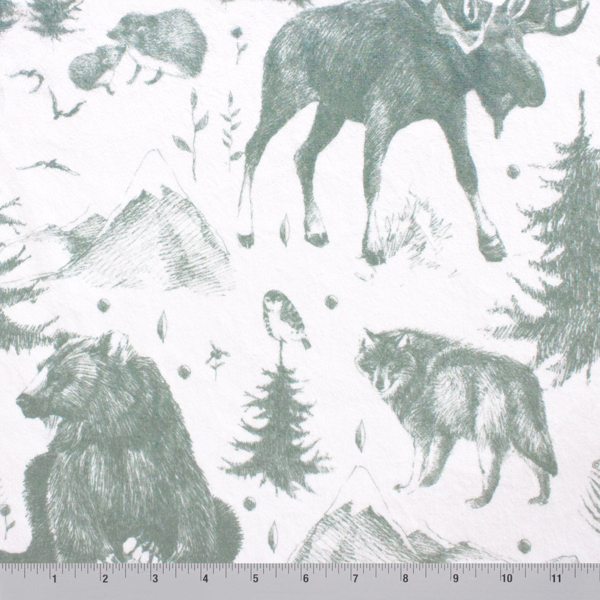 Rustic Mountain Toile