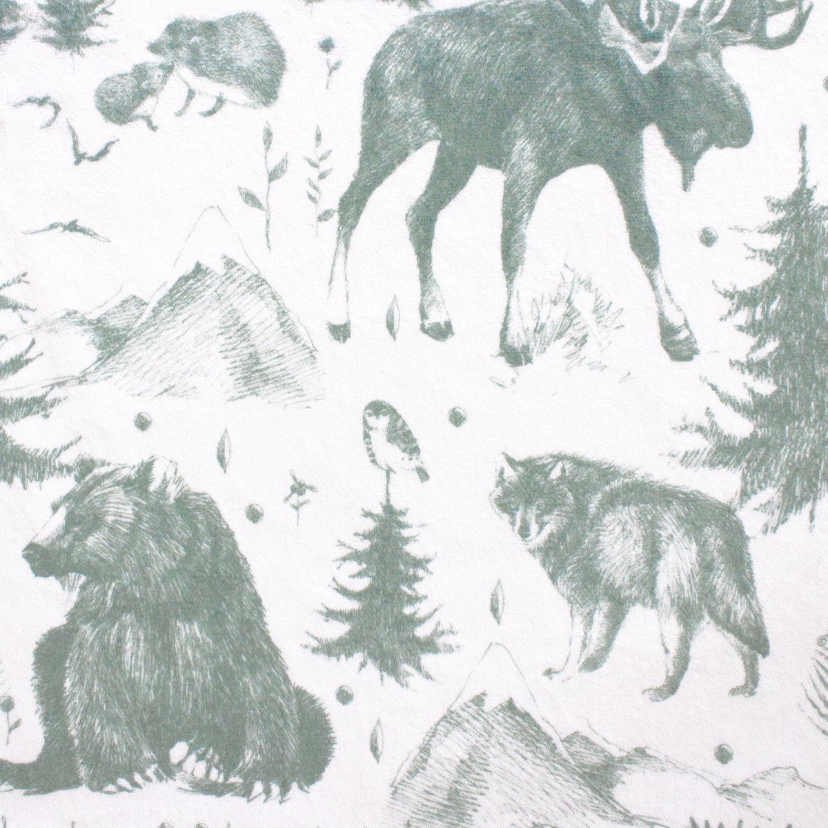 Rustic Mountain Toile