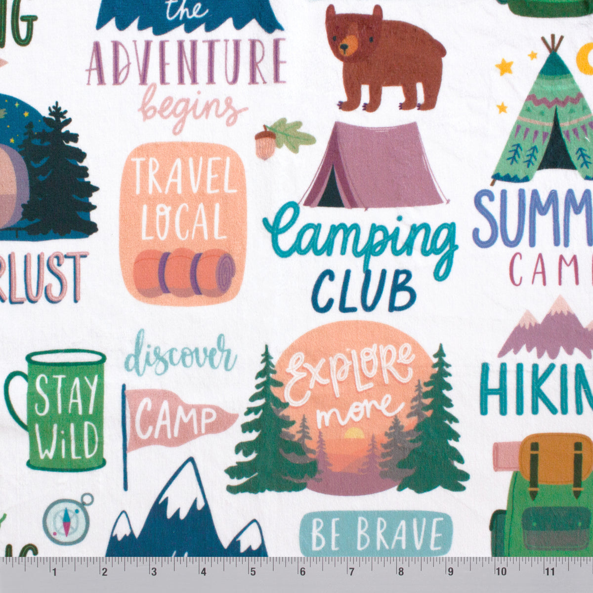The Adventure Begins on Minky Fabric