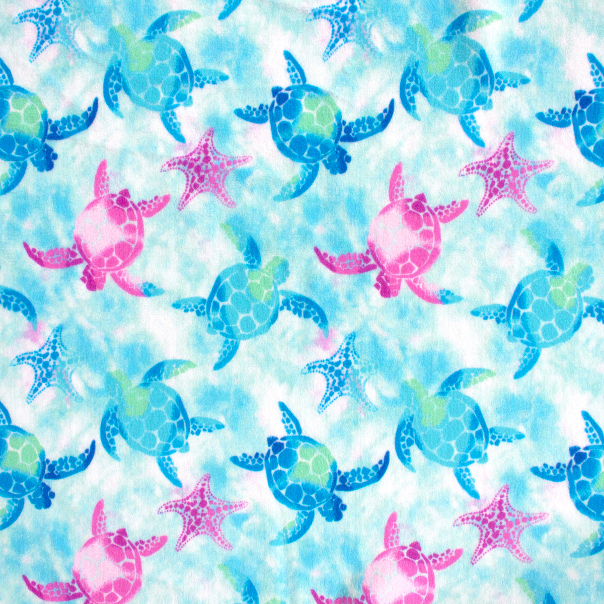 Small Tie-Dye Sea Stars and Turtles