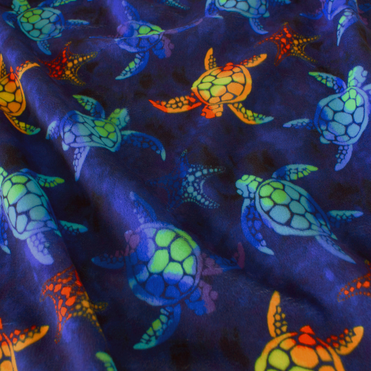 Small Tie-Dye Sea Stars and Turtles