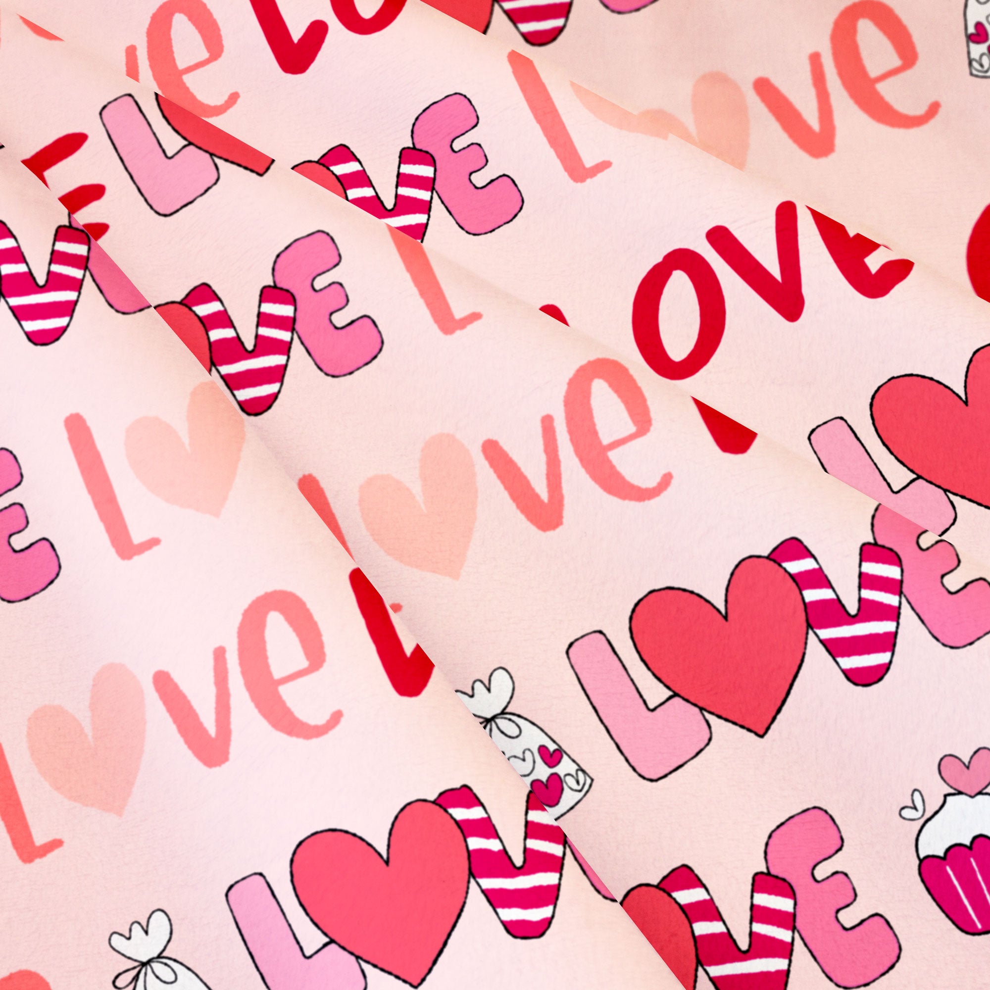 Sweet Love | Purrfect Valentine - EZ Fabric Minky Print