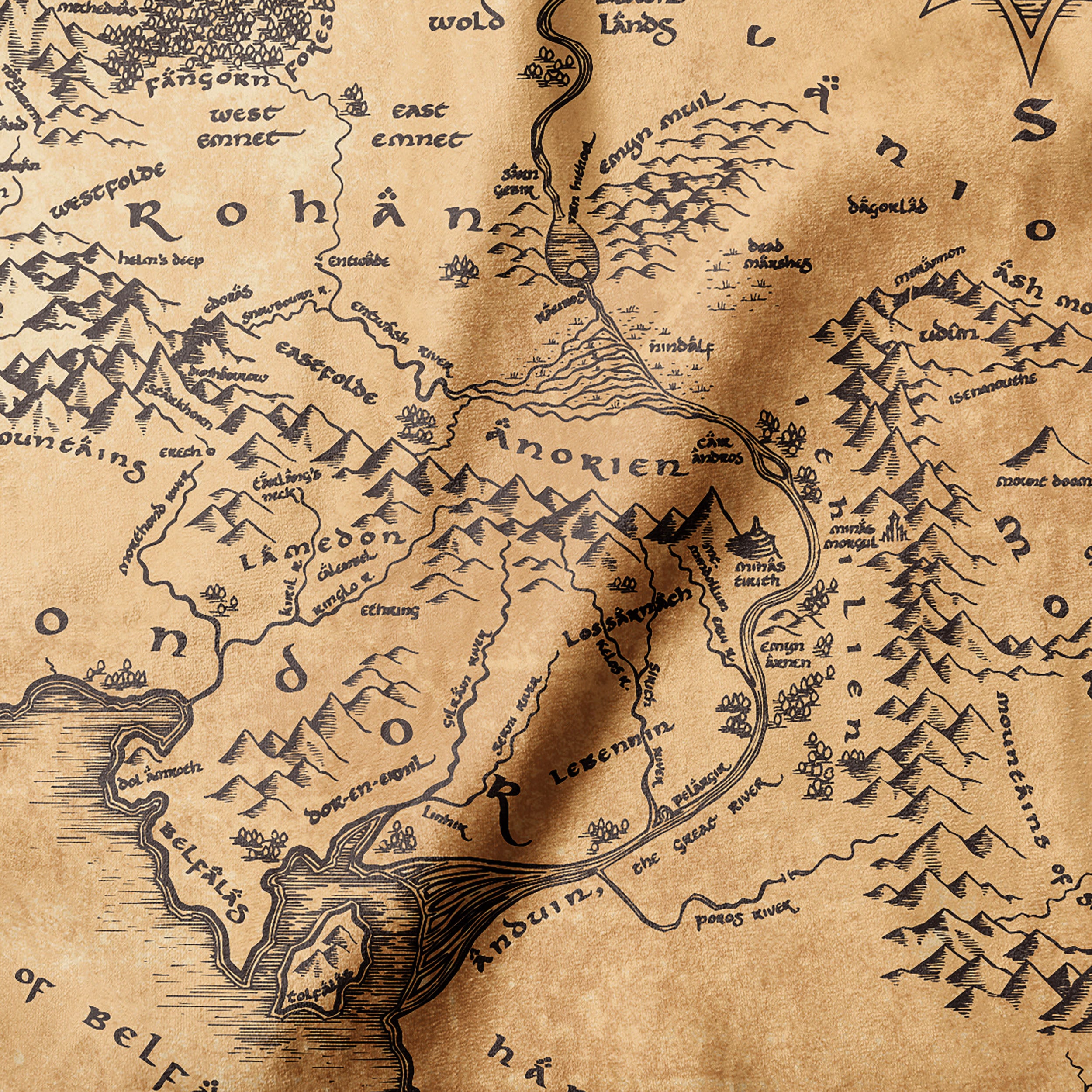 Parts of the Middle Earth Map From Lord of the Rings Might Be Based on Asia  - Atlas Obscura