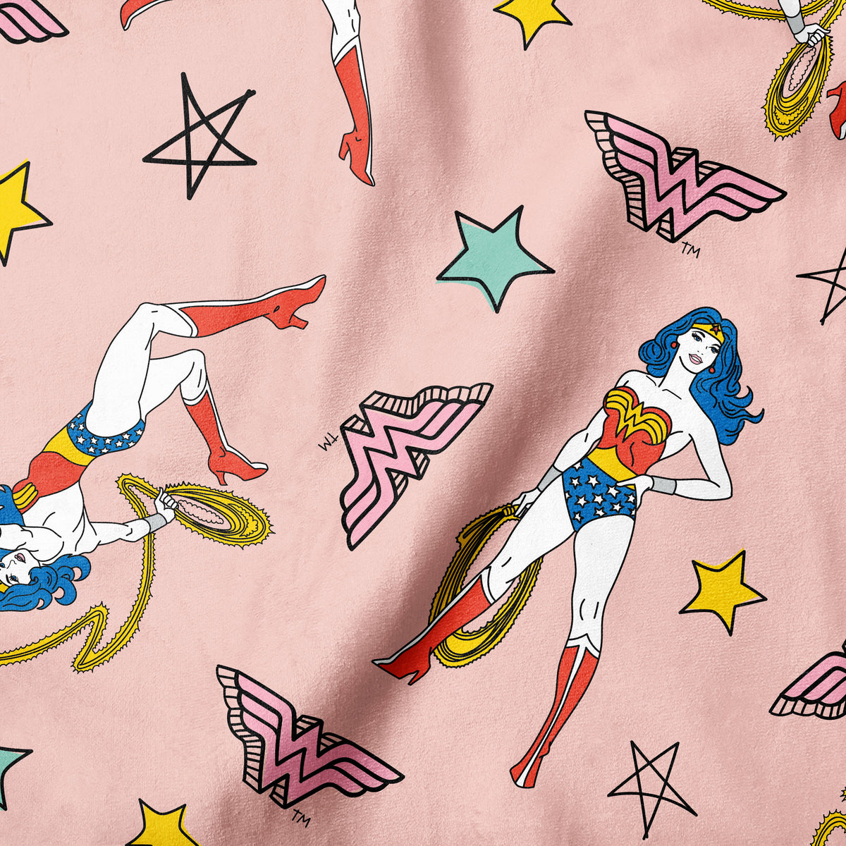 DC Comics - Wonder Woman Doodle - Minky Print