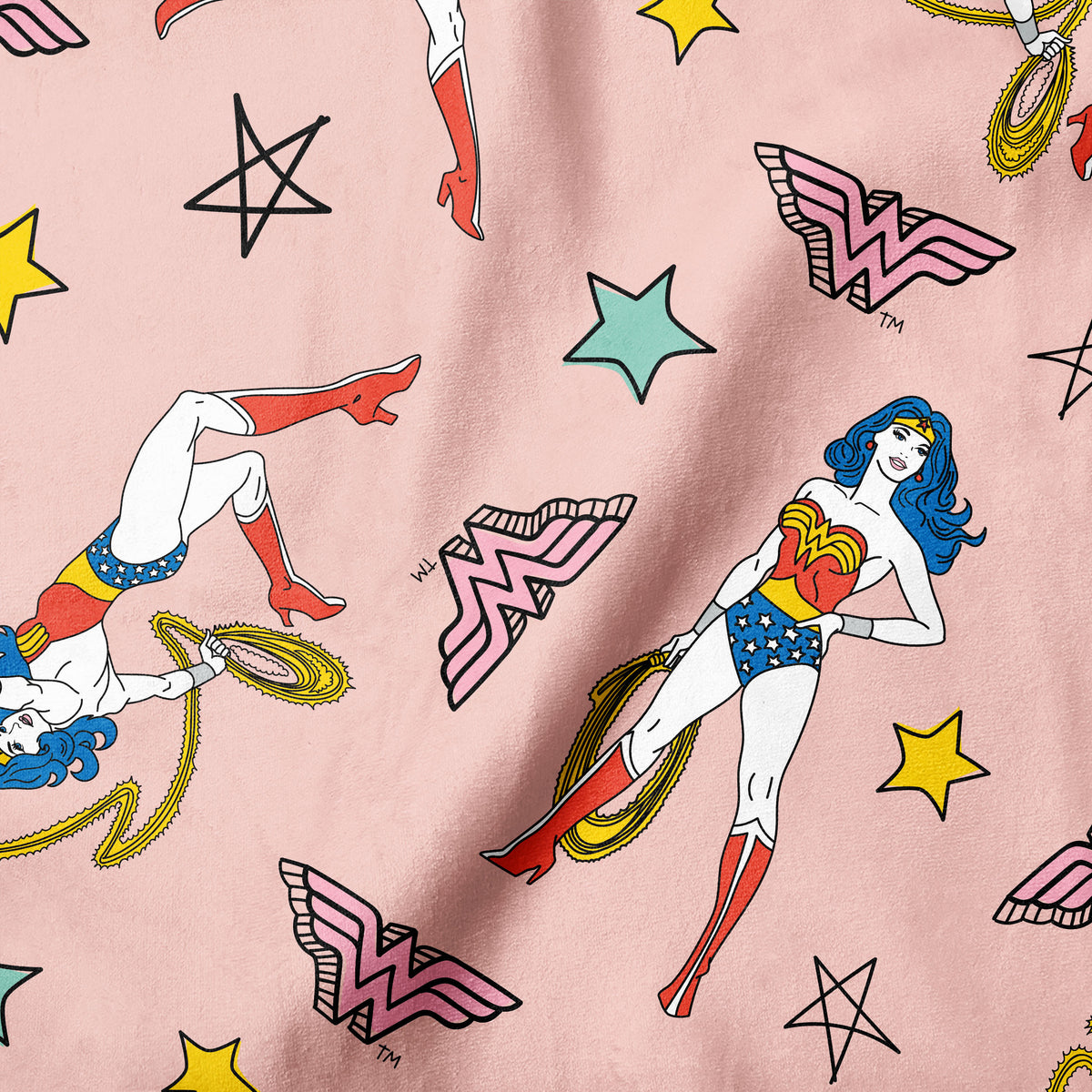 DC Comics - Wonder Woman Doodle - Minky Print