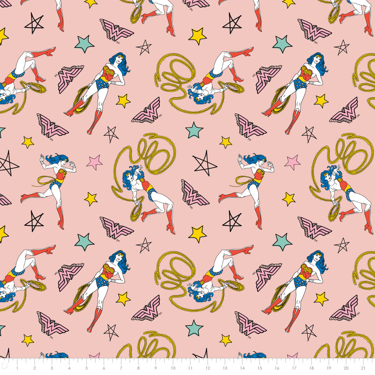 DC Comics - Wonder Woman Doodle - Minky Print