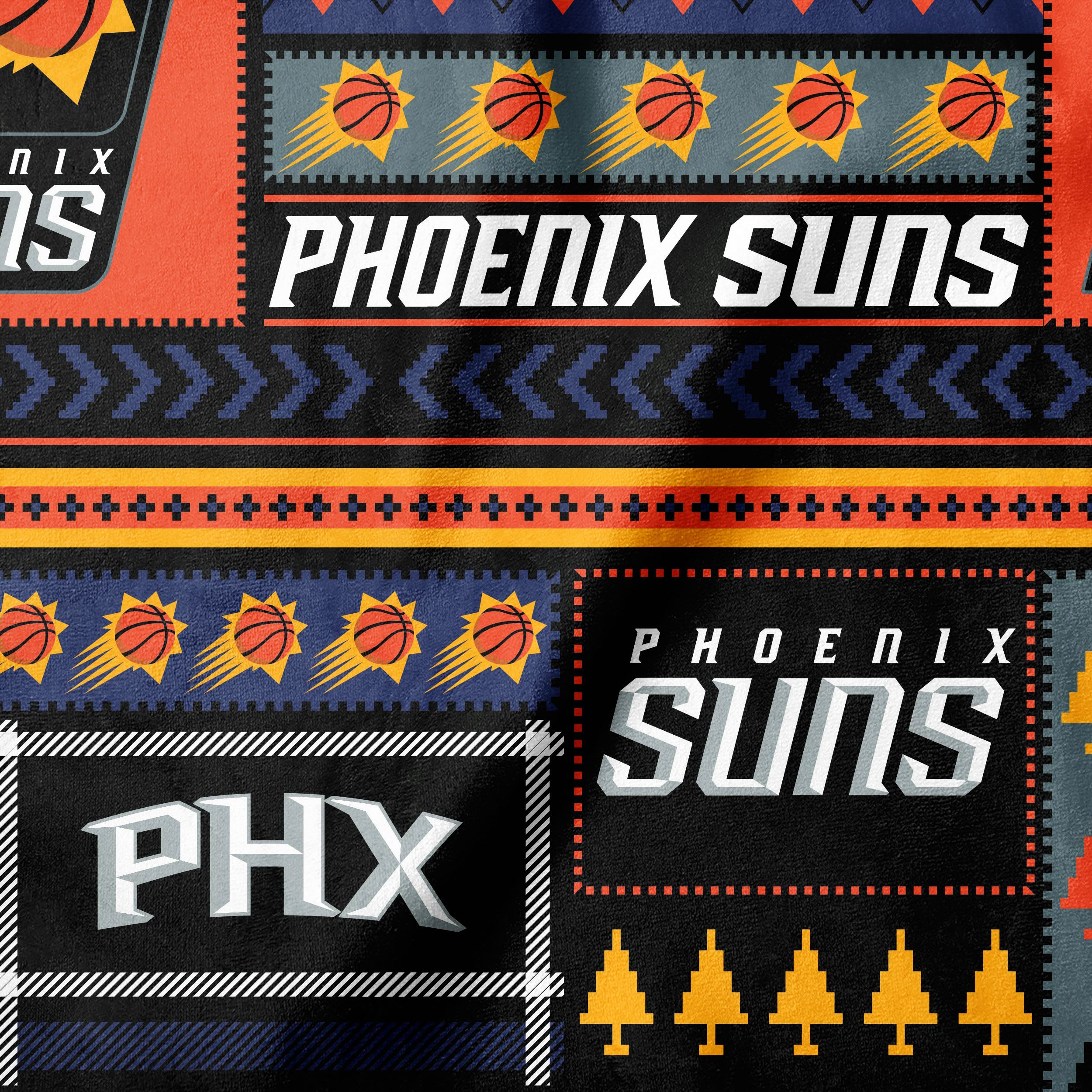 Phoenix Suns | Team Fair Isle - EZ Fabric Minky Print