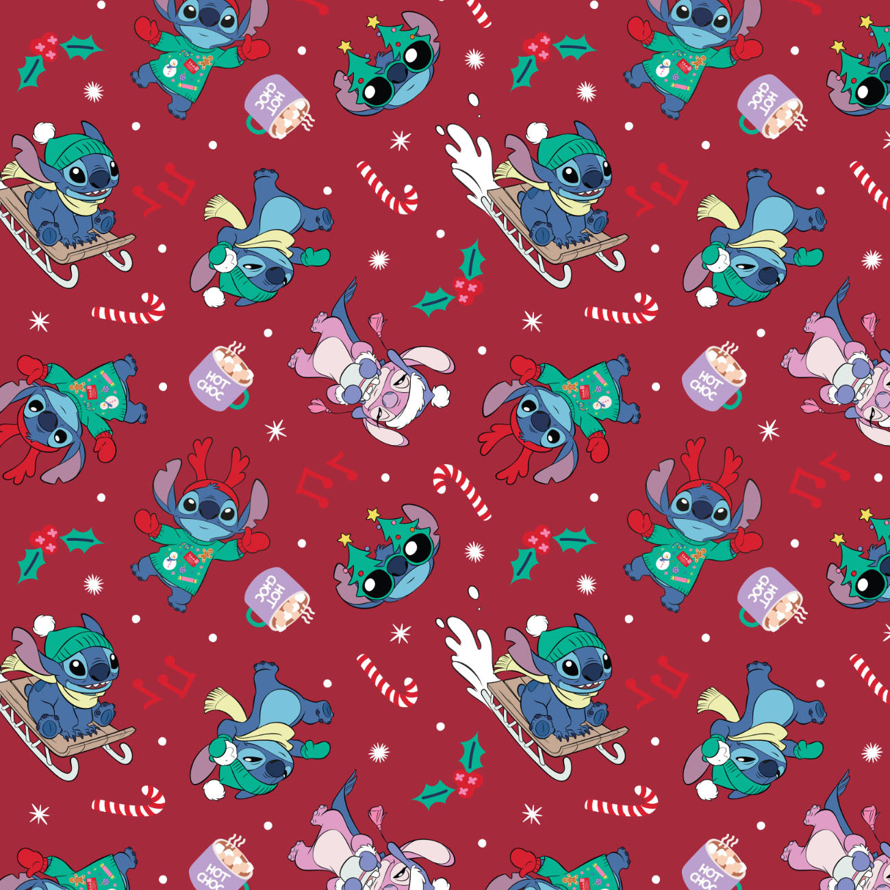 Disney Stitch Holiday Toss Character Winter Holiday IV