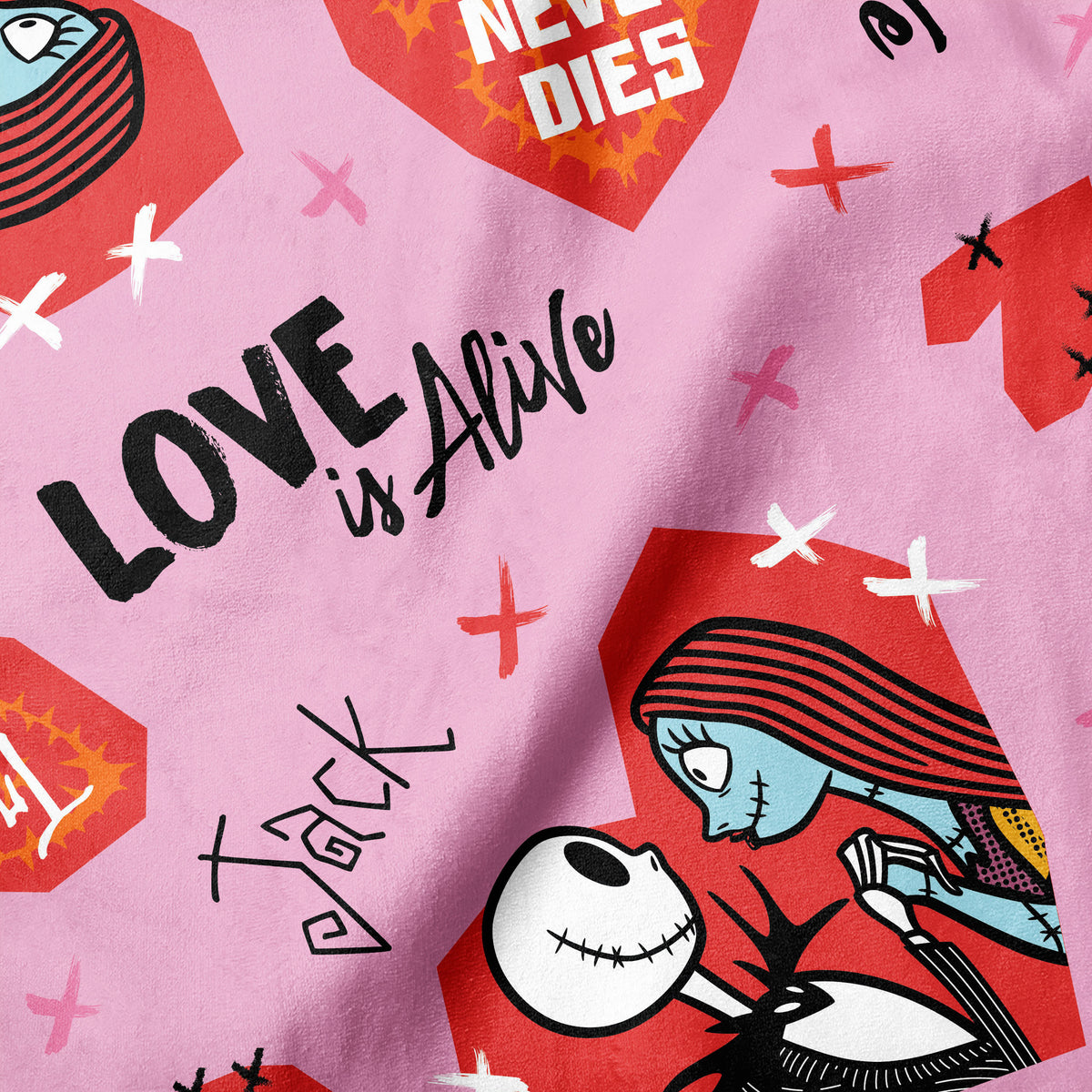 Disney - Nightmare Before Christmas - NBC Valentine - EZ Fabric Minky Print  – Touch Textiles by EZ Fabric