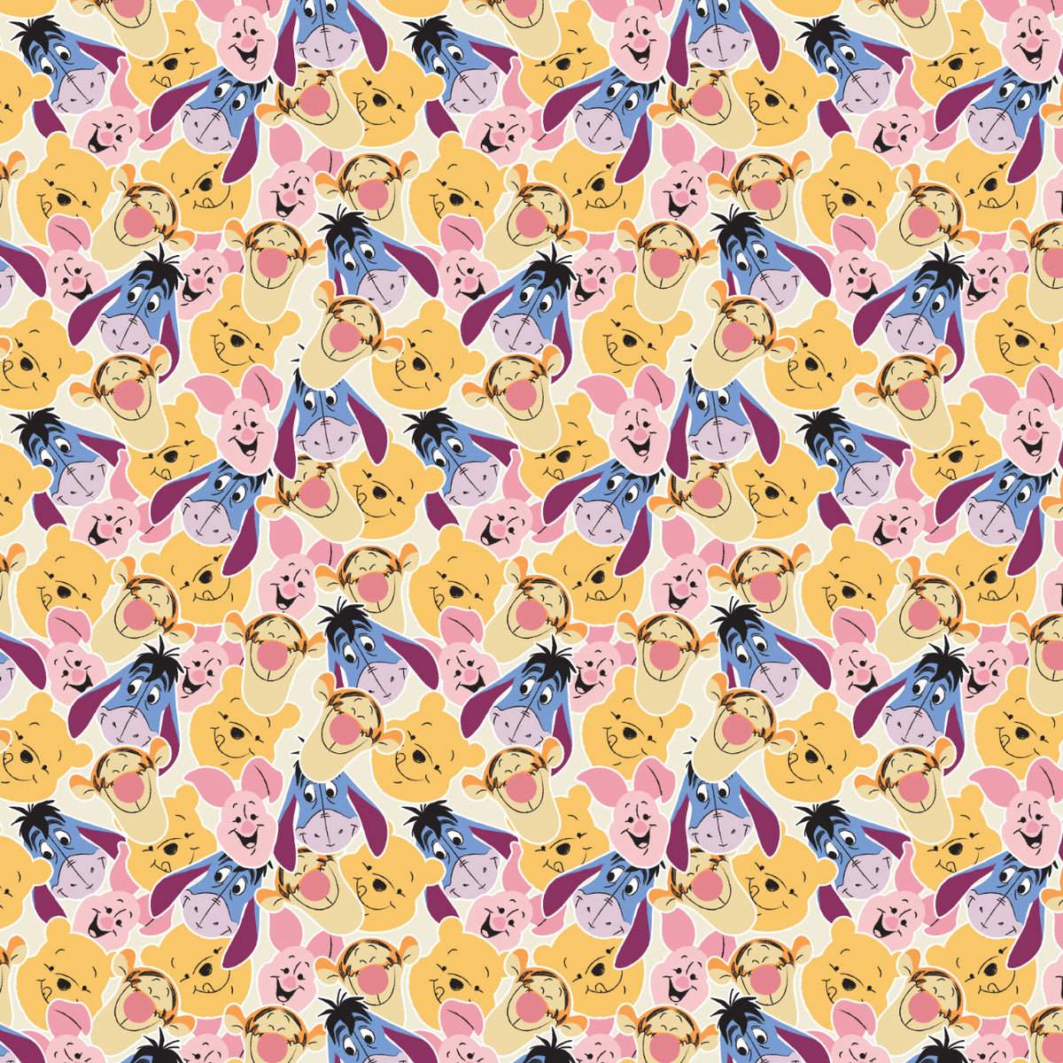 Pooh & Friends Faces - Touch Textiles by EZ Minky Print – Touch Textiles by  EZ Fabric