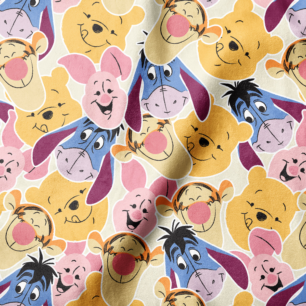 Pooh & Friends Faces - Touch Textiles by EZ Minky Print – Touch