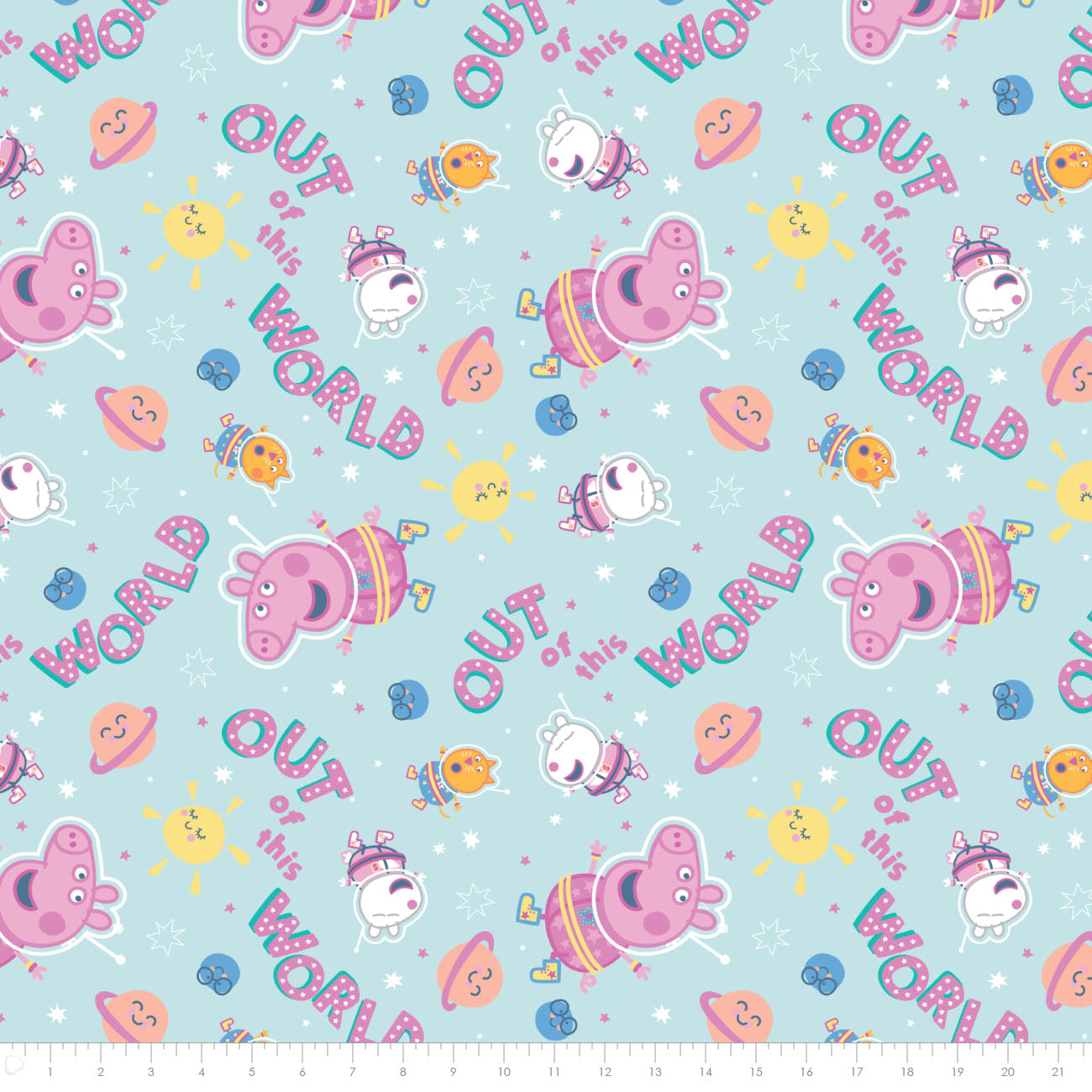 Peppa Pig - in Space EZ Fabric Minky Print – Touch Textiles by Fabric