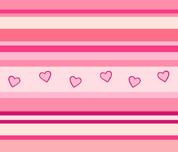 Hearts Stripe | Lovestruck Unicorns