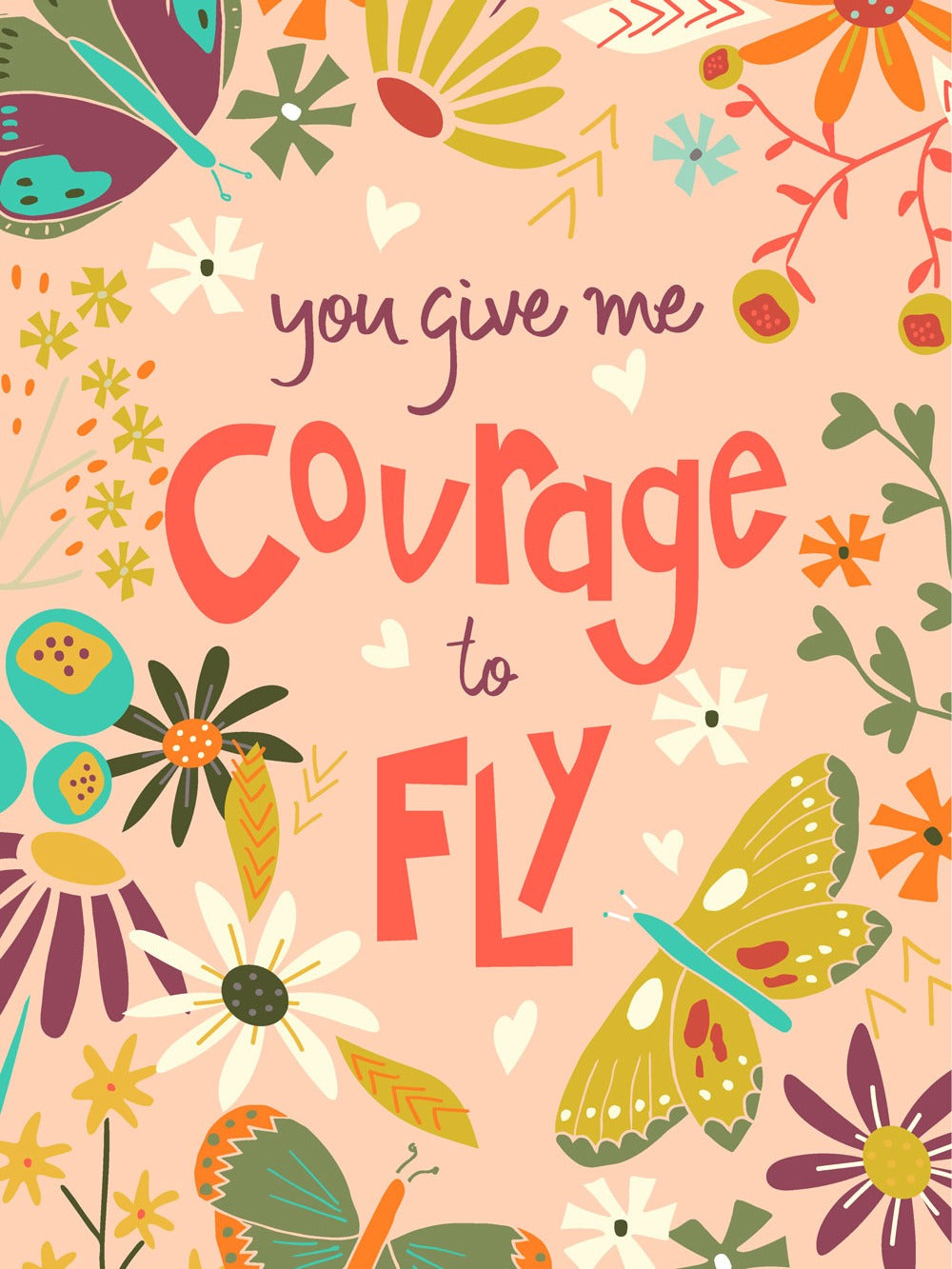 Courage to Fly Panel 45x60" | Butterfly Days