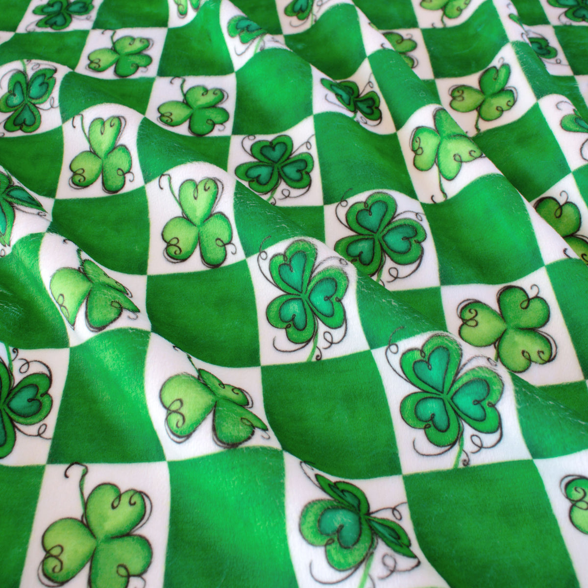 Twirly Shamrocks Check