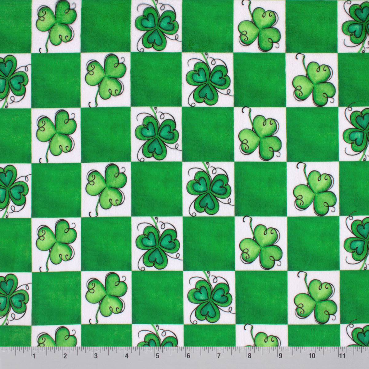 Twirly Shamrocks Check