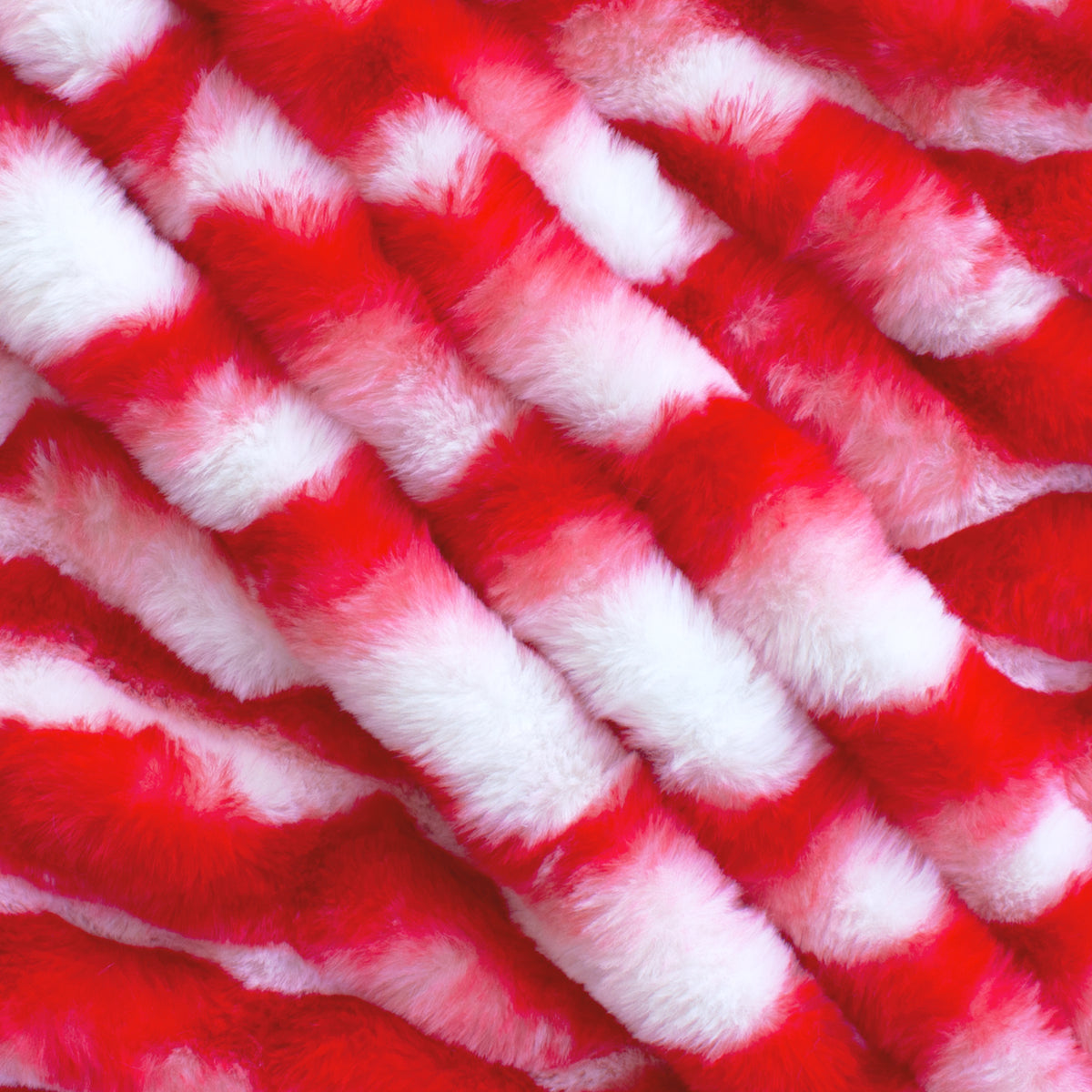 White/Red Violet EZ Fabric Stretch Faux Fur Snow Chinchilla Snuggle White/Red  Violet, Very Heavyweight Faux Fur Fabric, Home Decor Fabric