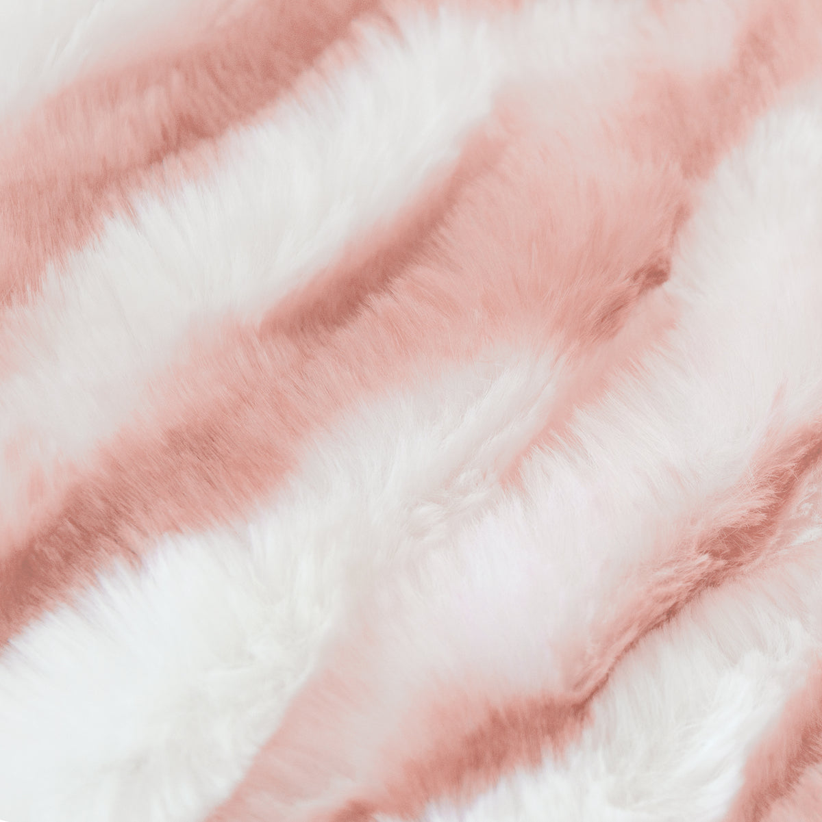 EZ Fabric Stretch Faux Fur Snow Chinchilla Snuggle White / Red