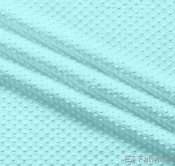 Silky Minky Dot Aquamarine by EZ Fabric