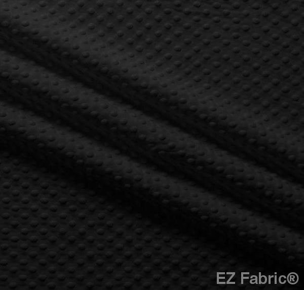 Silky Minky Dot Black by EZ Fabric