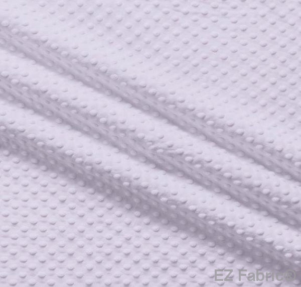 Silky Minky Dot Lavender by EZ Fabric