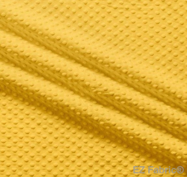 Silky Minky Dot Mango Yellow by EZ Fabric