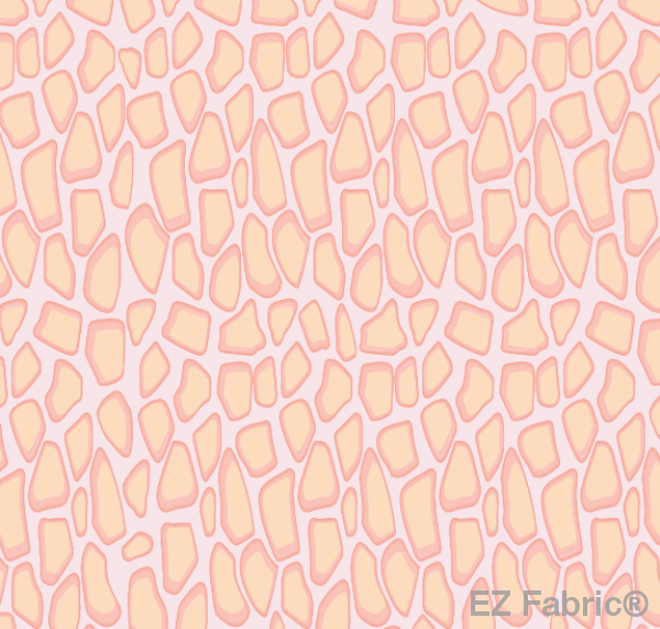 Masai Spots Salmon Minky by EZ Fabric 