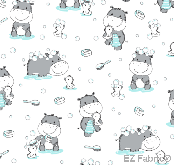 Bath Buddies White Minky By EZ Fabric 