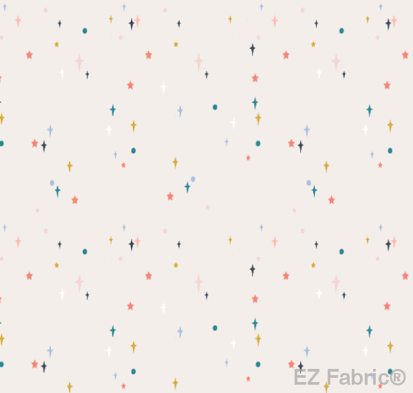 Night Fall Salmon Print Minky By EZ Fabric 