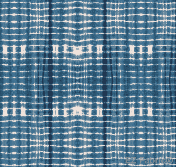 Nia Indigo Mudcloth Print on Minky Fabric by EZ Fabric