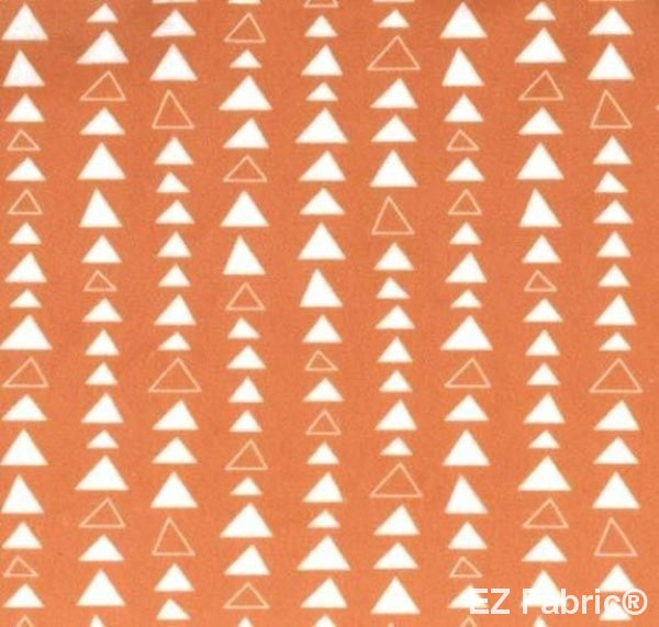 Triangle Treats Rust Print Minky By EZ Fabric 
