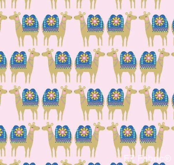 llama on Minky Fabric by EZ Fabric