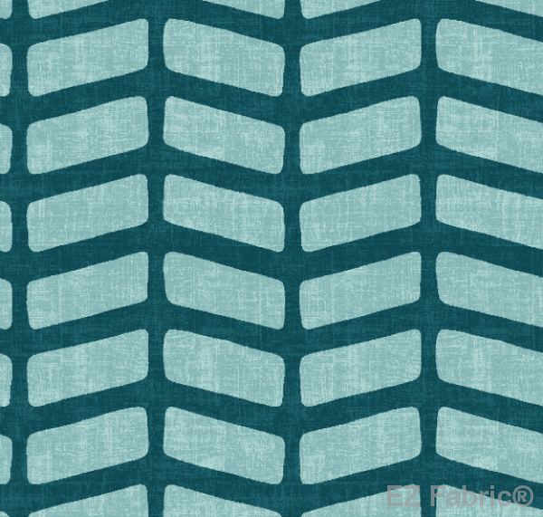 Sade Teal Mud Cloth Print on Minky Fabric by EZ Fabric