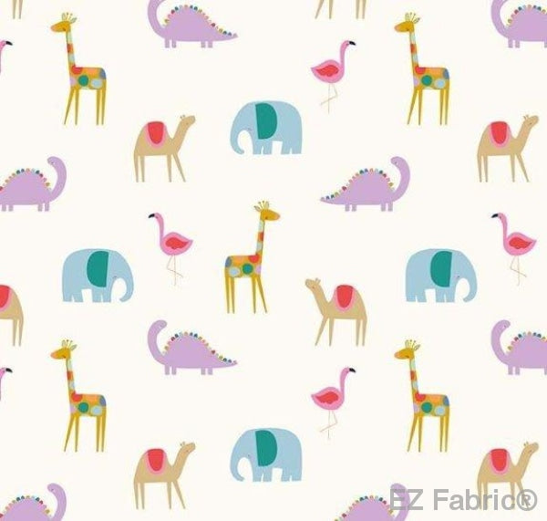 Summer Friends on Minky Fabric by EZ Fabric