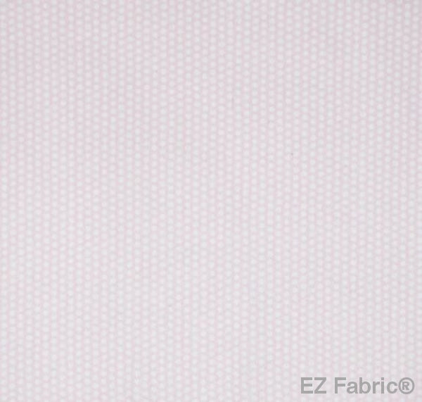Swiss Dot Candy Pink Print Minky By EZ Fabric 