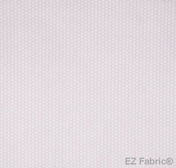 Swiss Dot Candy Pink Print Minky By EZ Fabric 