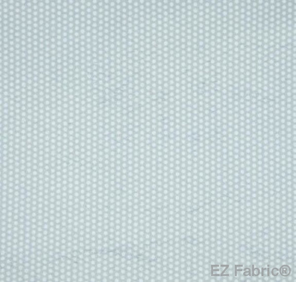 Swiss Dot Silver Print Minky By EZ Fabric 
