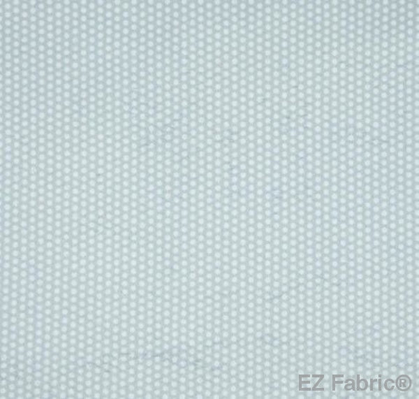 Swiss Dot Silver Print Minky By EZ Fabric 