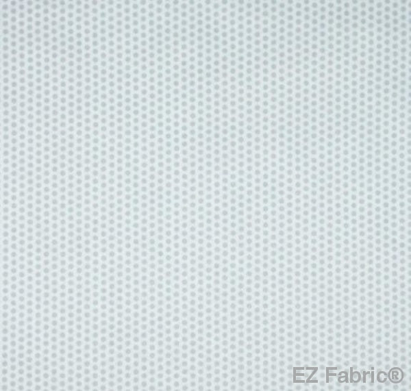 Swiss Dot White Print Minky By EZ Fabric 