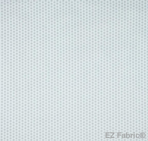 Swiss Dot White Print Minky By EZ Fabric 