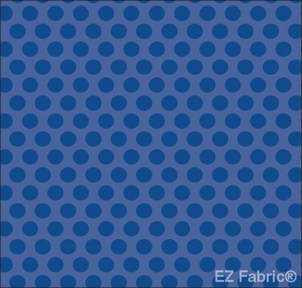 Two Tone Dot Dark Blue  Print Minky By EZ Fabric 