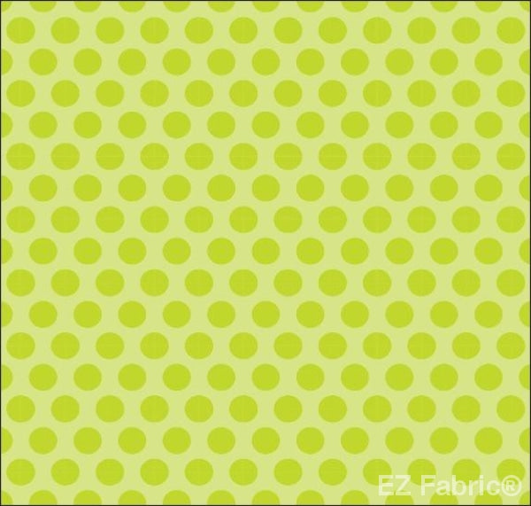Two Tone Dot Green Print Minky By EZ Fabric 