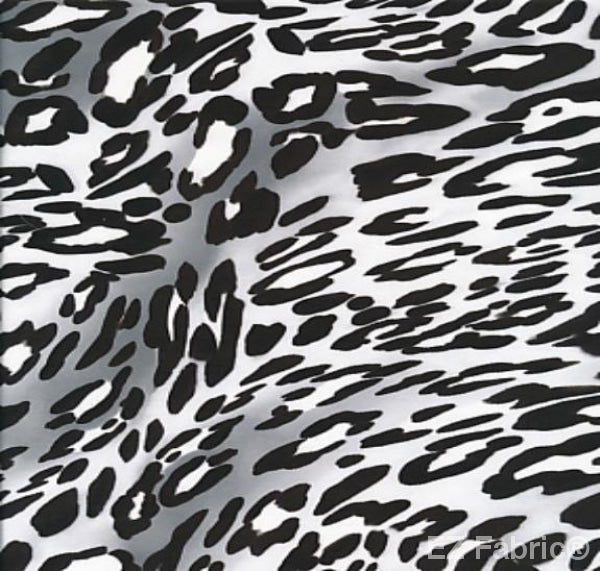 Wild Panther Charcoal Print on Minky Fabric by EZ Fabric 