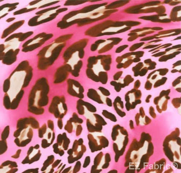 Wild Panther Pink Print on Minky Fabric by EZ Fabric 
