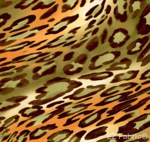 Wild Panther Rust Print on Minky Fabric by EZ Fabric 
